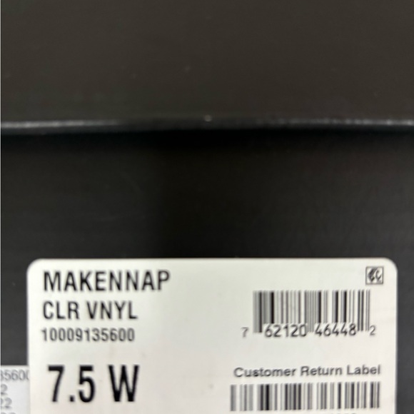 Beautiful see-thru or ghost block heel vinyl. - Picture 5 of 6